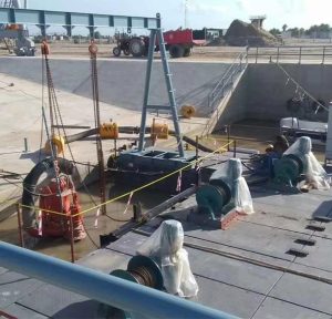 dredging pipeline installation and commissioning on job site